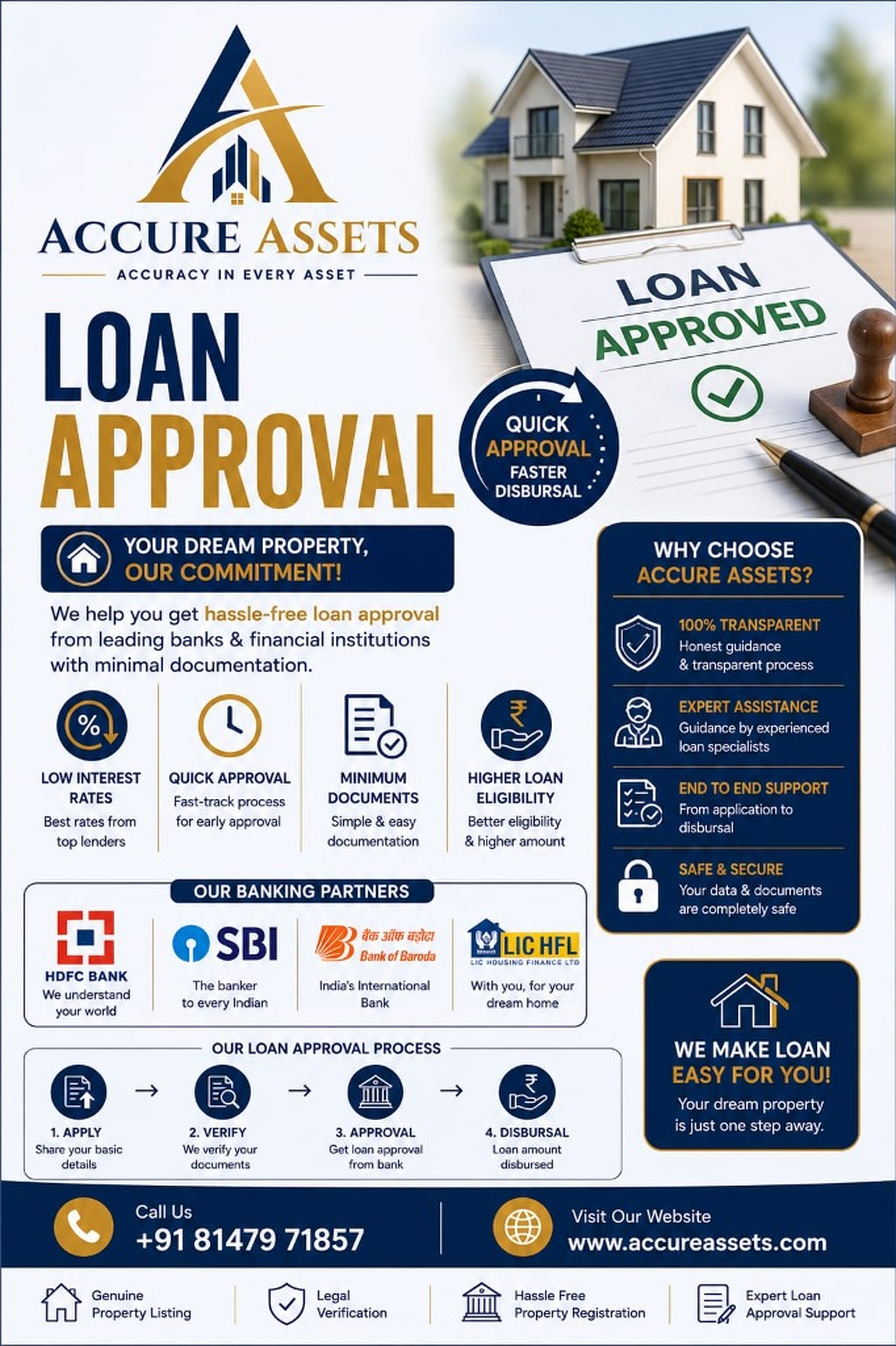 Accure Assets Loan Approval Service Official Brochure
